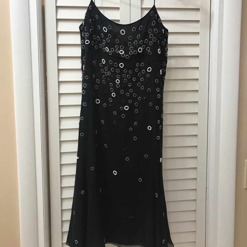 Emporio Armani cocktail dress with beading, sz 10.